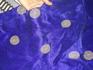 Blue Embellished kurtha
