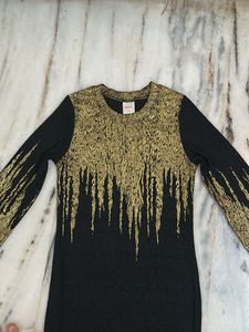 Urbanic Gold Metallic bodycone dress