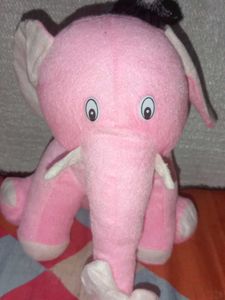 A15 Pink Sitting Elephant Birthday Gift