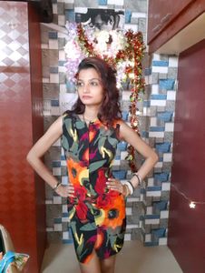 Women Floral Printed Bodycon Dress