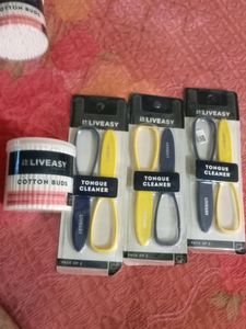 Liveasy Tongue Cleaner And Earbuds