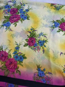 MultiColour Printed Saree