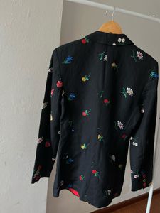 Fairy FLORAL Hand EMBROIDERED Vintage  Blazer