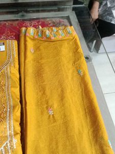 Yellow Embroidered Salwar Kameez