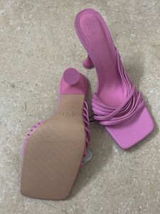 Zara Pink Heeled Sandals - Size 38