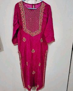 Pink Embroidered Salwar Kameez
