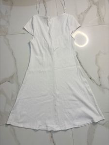 White Ribbed Tank Dress only twice used