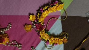 Haldi Floral Jewellery Complete Set