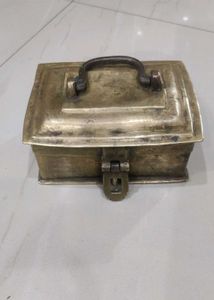 Old Brass Box One Side Little Bend