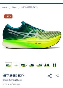 ASICS Metaspeed Sky+ running shoe.