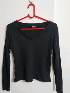 Black Long Sleeve Top