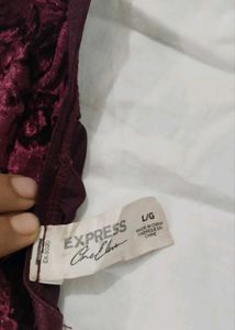 Burgundy Velvet Bralette