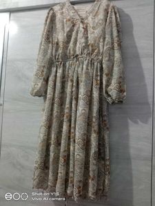 Paisley Print Midi Dress