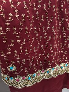 Wedding Mahroom Saree