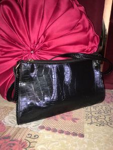 Vintage Croc Embossed Baguette