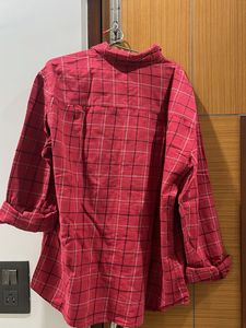 Red Plaid Flannel Shirt