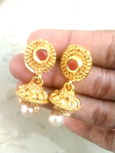long necklace with Earrings