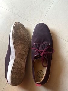 Allen Solly Burgundy Casual Shoes