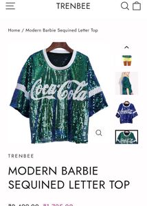 Sequin Coca-Cola Top