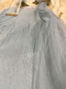 Heavy Wedding Gown With Jardosi And Stone Mix Work