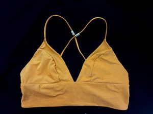 H&M V SHAPED EMBELLISHED SHIMMER BIKINI TOP