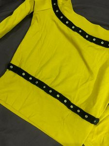 Mustard Crop Top
