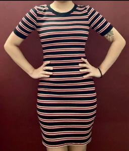 Striped Bodycon Mini Dress