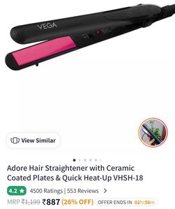 VEGA Adore Hair Straightener