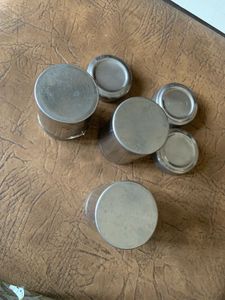 Combo Of Three Small Steel Containers