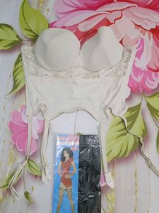 (1300)Vintage Garter Belt Lingerie Set