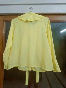 New Georgett  Yellow Women Top