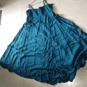 Blue Spaghetti Strap Dress