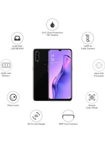 OPPO A31 (Mystery Black, 6GB RAM, 128GB Storage)