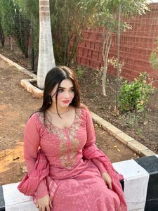 Dusty Rose Embroidered Kurti Set