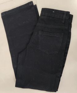 Straight Leg Black Jeans