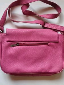Ladies Slingbag 5 Pockets Adjustable Sling Pink