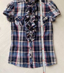 Cotton Ladies Checked Shirt 🛍️🌷