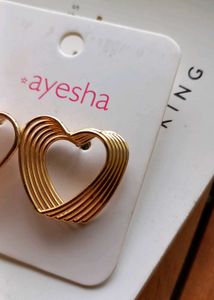 Golden Heart Studs