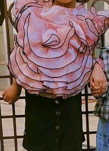 Pink Ruffle Top