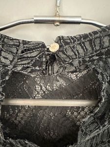 Black Net Top