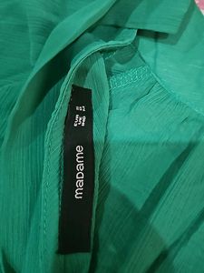 Madame - Tie Up Neck, Puff Sleeves style Top