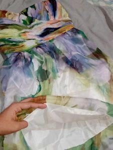 Floral Strapless Party Dress