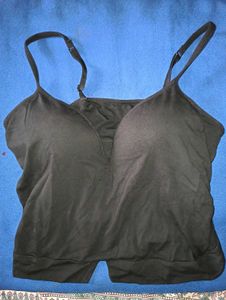 Black Bra Top With V neck design
