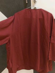Burgundy Long Sleeve Cardigan