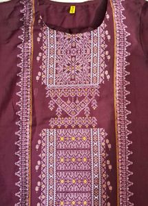Purple  Long Kurti.