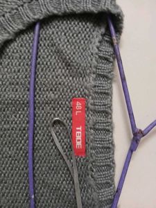 Made In Russia New Gray Embellished Sweater Top