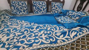 Brand New Cotton Embiodery Diwan Set Of 6