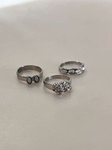 Silver Ring Set - 3 Piece