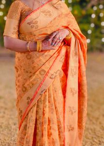Saree with stitched blouse 40 inch bust