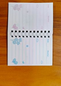 Set Of 8 Mini Spiral Notebook Printed Pages